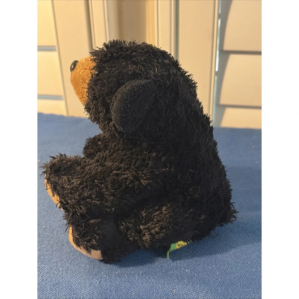 Wild Republic Black Bear Plush Stuffed Animal Cute Soft Cub Sitting 7